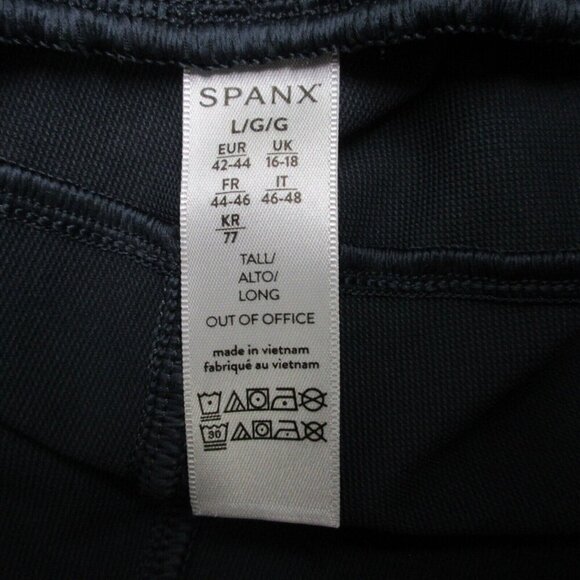 Spanx On the Move Women's Tapered Pants L Tall Blue Stretch Workouts Gym 200 - Picture 8 of 11